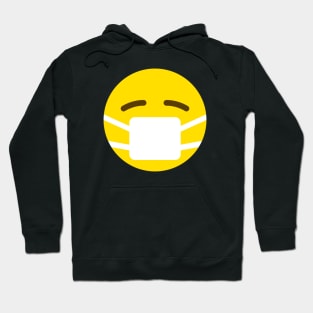 funny emoji face mask Hoodie